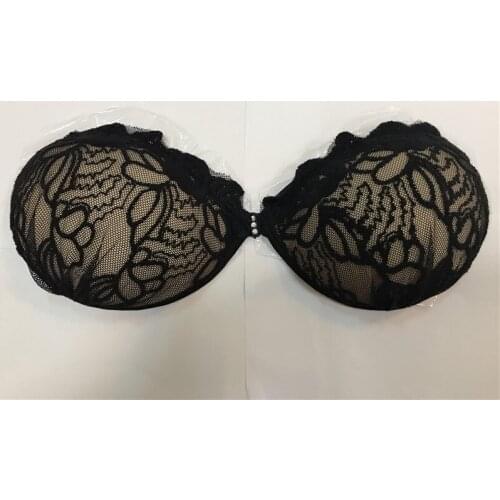 Perfering Lace Invisible Bra Gather Womens lingerie Multiway Strapless Bras Padded Push Up Bra Bralette Underwear Brassier