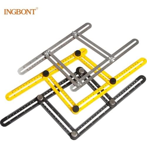 Multi Function Professional Template Tool Measuring Protractor Multi- Ruler Builders Craftsmen Engineers Layout Tool