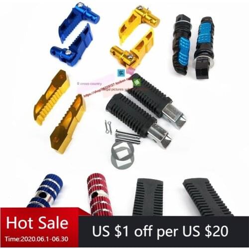 Motorcycle Foot Pegs Pedals CNC Aluminum Rear Passenger Footpegs for Kawasaki Z900/Z1000/ZX6R/Z800/ZX10R/ER-6N/ER-6F/Z750