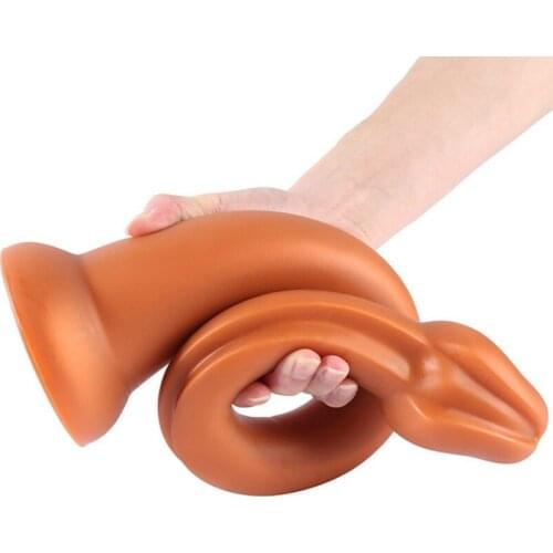 Soft Silicone Long Anal Plug SM Sex Product Huge Anal Plugs Dildo Gay Prostate Massage Dilator Sex Toys for Woman Gold Butt Plug