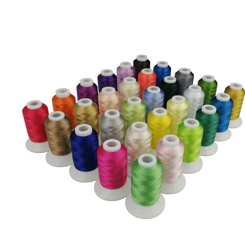 Simthread 30 Brother Color Machine Embroidery Thread Polyester for Brother/Babylock etc Sewing Embroidery Machine High Quality
