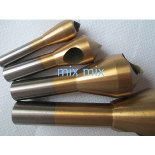 New Titanium Coated Countersink & Deburring Drill Bits 2-5mm 5-10mm 10-15mm 15-20mm Metal /Wood /Plastic Cutting Tool Drills Set