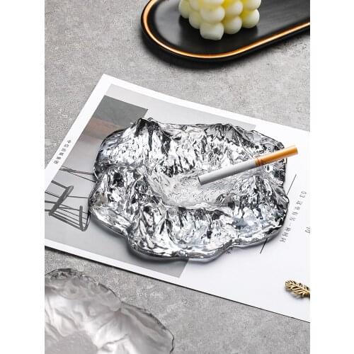 Glass Ashtray Creative Personality Trend Household Living Room Fashion Fly Ash Office Decoration Smoking Accessories
