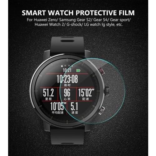 Universal Round Tempered Glass Protective Film Screen Protector Cover For Armani Moto Xiaomi Smart Watch