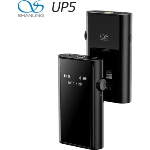 SHANLING UP5 MQA ESS9219C Qualcomm QCC5120 DAC Bluetooth5.0 Decoding AMP 3.5/2.5/4.4mm XU208 DSD256 384kHz Decoder Amplifier