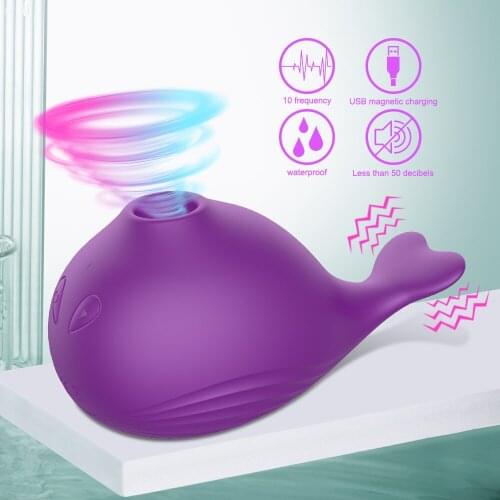 Sucking Vibrator Fish Shape For Female 10 Speeds Mode Clitoris Stimulator Nipple Massager Sex Toys For Women Masturbation