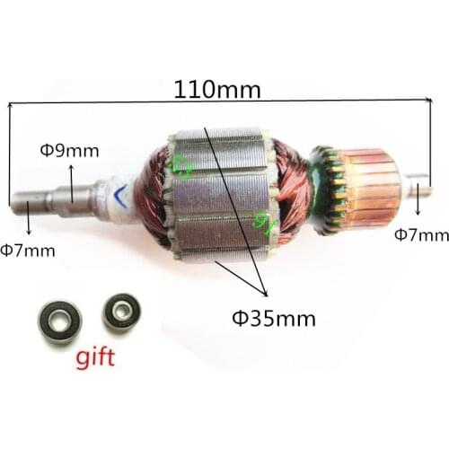AC220-240V Rotor Anchor Armature Replacement for MAKITA BO4510 515123-6 Electric Sandder Rotor Armature
