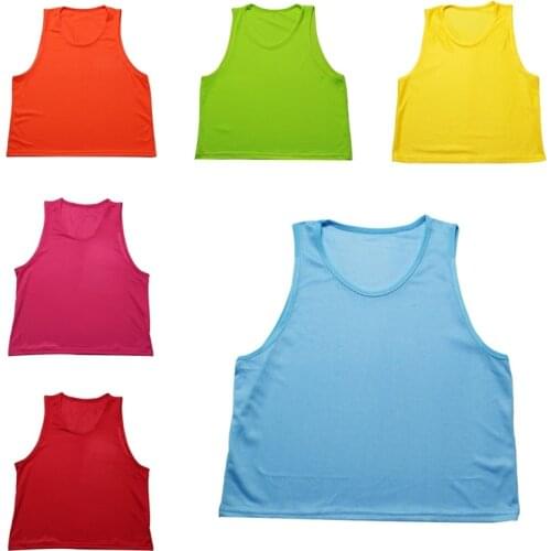 1pc Children Kids Sleeveless Soccer Scrimmage Jerseys Football Group Fight Vest Breathable Training Football Vest Kid Sportswear