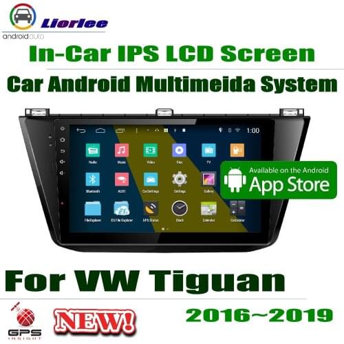 10.1" HD 1080P IPS LCD Screen Android 8 Core For VW Tiguan 2016-2019 Car Radio BT 3G/4G Navi Multimedia