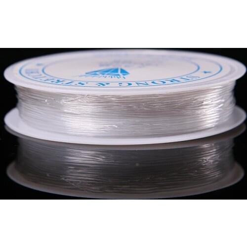 10pcs/Lot Crystal Beading Stretch Cord Elastic Line Clear Beading Wire/Cord/String/Thread For DIY Crafts Bracelet(10M Per Roll)