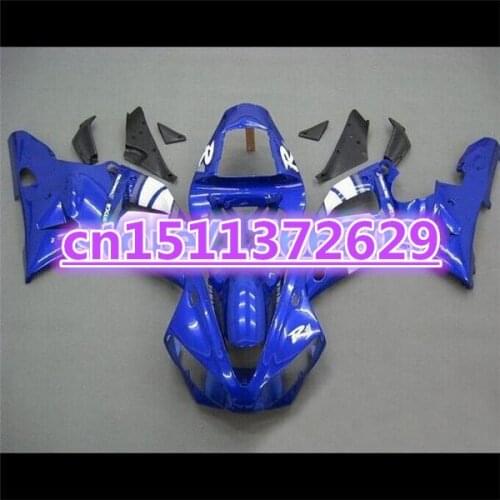100%NEW For YZFR1 2000 2001white blue 00-01 YZF1000 2000 2001 R1 YZF R1 YZF1000 2000-2001 ABS Fairing Set Plastic Kit