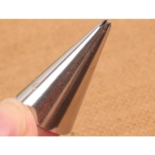 #14 Open Star Small 5-Tooth Cream Decorative Decorating Mouth Squeezer Stainless Steel Baking Tools