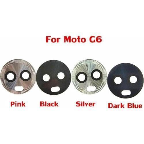 20x Back Rear Camera Glass Lens Cover Ring for Motorola Moto G6 with Sticker