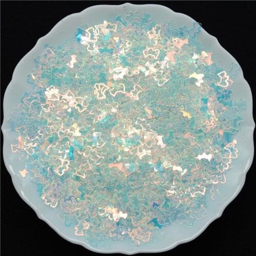 25g(1000Pcs) 5*8mm &3*5mm Hollow Dog Shape Loose sequins Paillettes Wedding/Sewing Decoration Diy Craft Nail art