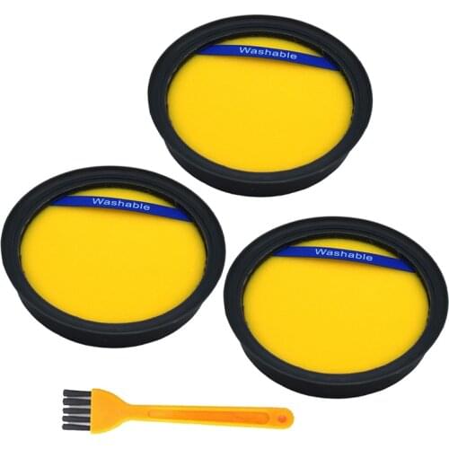 3Pack Washable Hepa Filter for Eureka DCF25 DCF-25 Vacuum Filters Dust Cup Filter Part 67600 ,82982-2