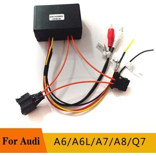For Audi A6 A7 A8 Q7 Audio Optical Fiber Decoder 2005-2009 2G System AUX Audio Conversion Box Fiber Optic Box MOST