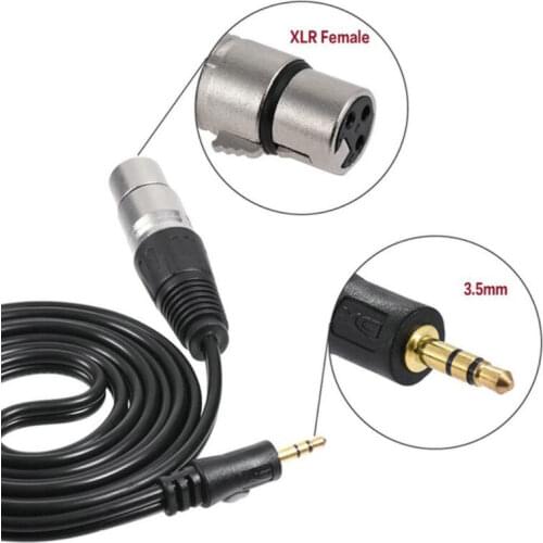 3.5mm Jack To XLR Cable 1.5m Male To Female Professional Audio Cable For Mixer Microphones Speakers Computer Cellphone