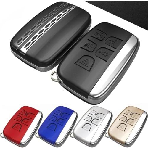Car Key case cover For Land Rover RANGE ROVER SPORT Evoque DISCOVERY SPORT 4 5 For Jaguar XE XFL metal key chain Accessories
