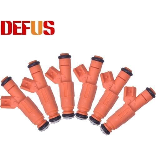 DEFUS 6X 0280155917 850CC High Imdepance Fuel Injector Nozzle Bico For F-250 F-350 MERCURY 4.6L 6.8L V10 Flow Matched Values NEW