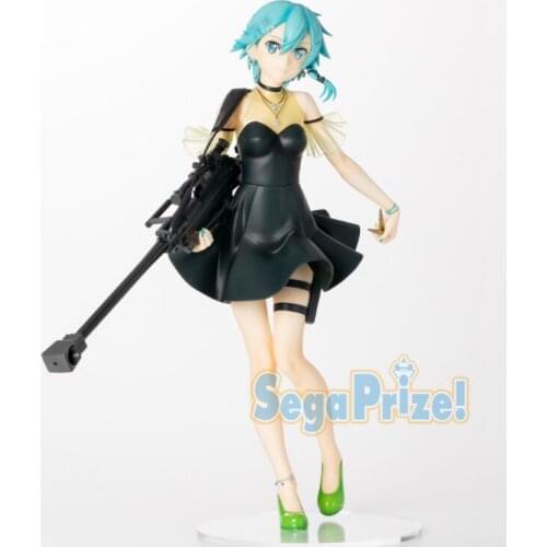 Sword art online Alicization Asada Shino ex chronicle ver. black dress pvc figure Model toy Brinquedos