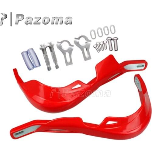 Motorbike Red Supermoto 7/8" 22mm Hand Guard Protector Motocross Handlebar Handguard Dual Sport for Honda CRF