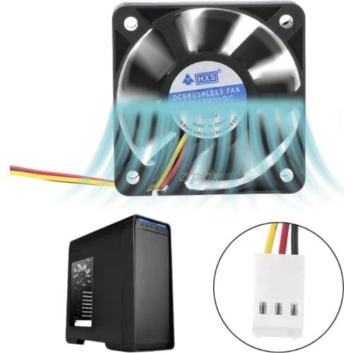 Mini 50mmx50mmx10mm DC 12V 3Pin Brushless Cooler 9-Blade Blower Cooling Fan 5010 Whosale&Dropship