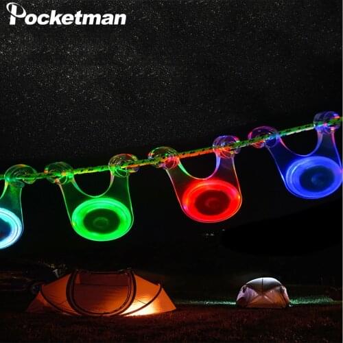 Outdoor Camping Warning Light Camping Lantern Rope Hanging Lights Outdoor Tent Light Poratble Camping Light Tent Lamp