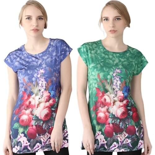 New plus size 7XL Stereo printing Soft Fashion summer shirt short sleeve tops women T-Shirts T shirt For Women Clothing