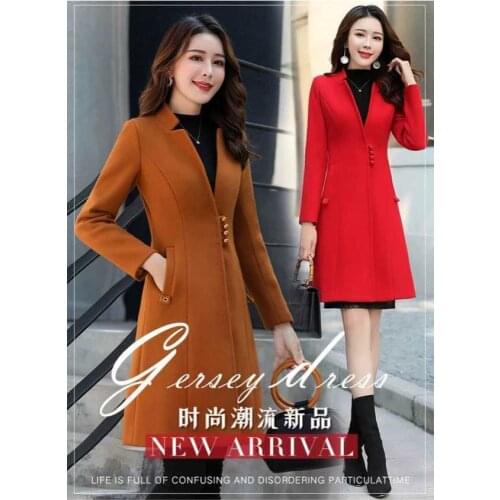 Autumn winter new slim ladies woolen jacket coat zaraing-style za 2020 women sheining vadiming female jacket coat