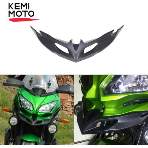 KEMIMOTO For KAWASAKI Versys 650 2015- 2018 2019 Motorcycle Front Fairing Aerodynamic Winglets ABS lower Cover Protection Guards
