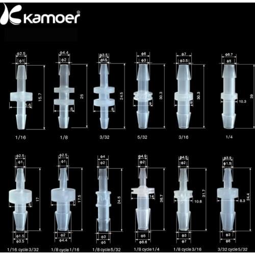 Kamoer Plastic Tube Connector For Peristaltic Liquid Pump,10Pcs in a Package