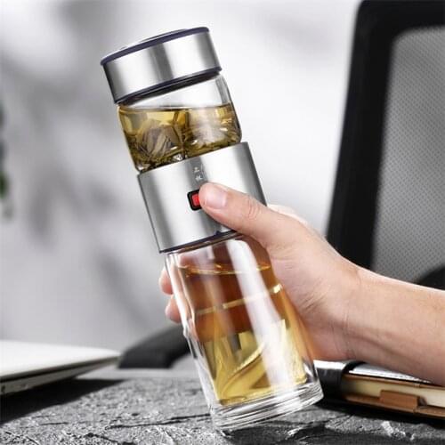 Portable Stainless Steel Thermos Water Bottle Thermocup Tea Cup Large Capacity Vacuum Flasks Office Thermal Mug With Tea Infuser