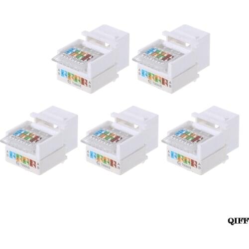 Drop Ship&Wholesale 5pcs CAT5E UTP Network Module Tool-free RJ45 Connector Cable Adapter FOR AMP APR28