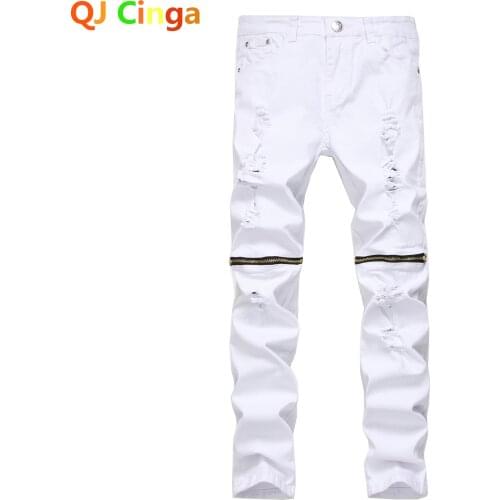 Рваные джинсы для мужчин Qj cinga China At AliExpress