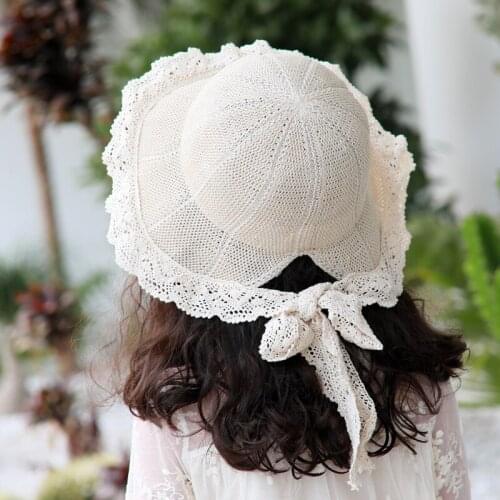 Sweet Baby Hat straw cap for girls lace headwear adjustable Kids Hat Baby hair Accessories children beach Sun headwear