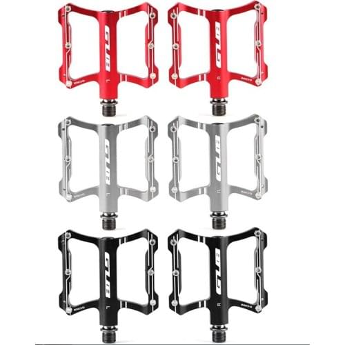 GUB Bicycle Pedals GC-008 Chrome-molybdenum Steel Axis Aluminum Alloy Body DU Bearing For MTB Road Bicycle Riding Equipment