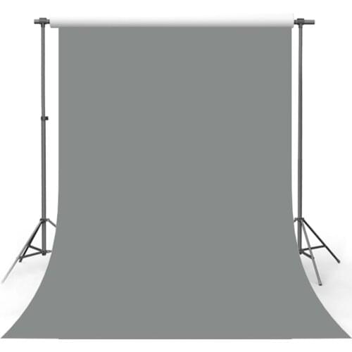Vinyl Photography Backdrop Pure Storm Gray Solid Color Background Portrait Photo Studio Photoshoot Prop