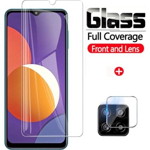 2 in 1 Tempered Glass For Samsung Galaxy M12 Camera Lens Film & Screen Protector For Svmsung M 12 M127F/DSN Protective Glass