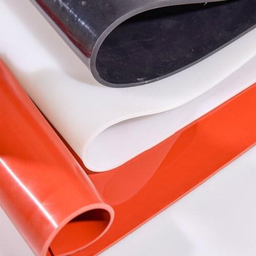 0.1mm/0.2mm/0.3mm/0.5mm/0.8mm 1mm Top Quality Silicone Rubber Sheet 500mm Width 500mm Length Transparent Silicone Film