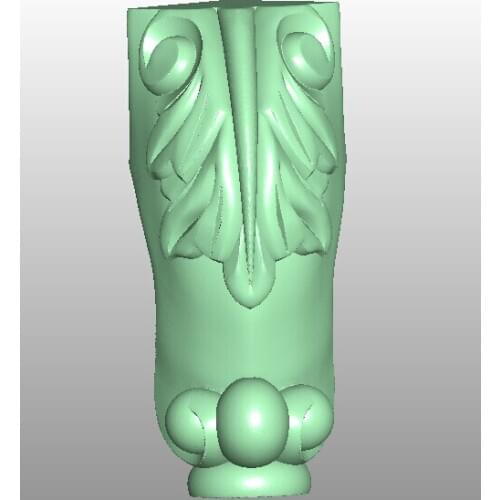 3D model STL format file for cnc router engraving furniture sofa cabinet chair leg pattern Artcam 641