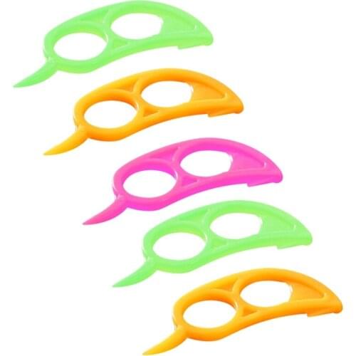 5pcs Orange Peeler Set Multifunctional Fast Peeling Knife Citrus Lemon Cutter Stripper Plastic Fruit Tool Kitchen Gadget