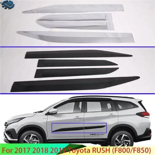 For 2017 2018 2019 Toyota RUSH (F800/F850) Car Accessories Side Door Body Molding Moulding Trim