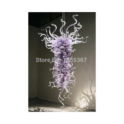 Free Shipping Modern Ceiling Lamp Hand Blown Glass Murano Big Crystal