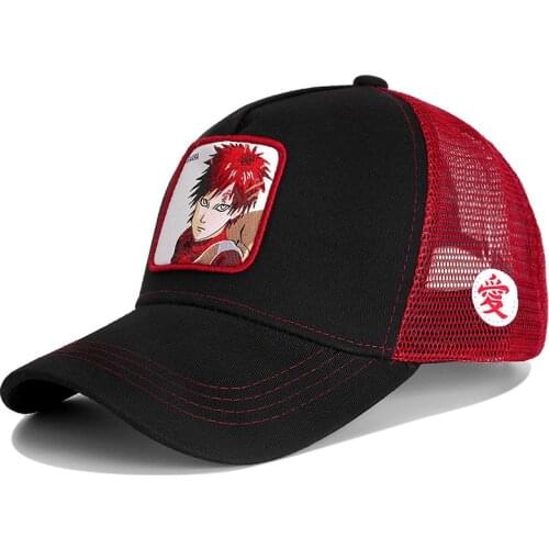 New Brand GAARA Anime Snapback Cap Cotton Baseball Cap Men Women Hip Hop Dad Mesh Hat Trucker Dropshipping