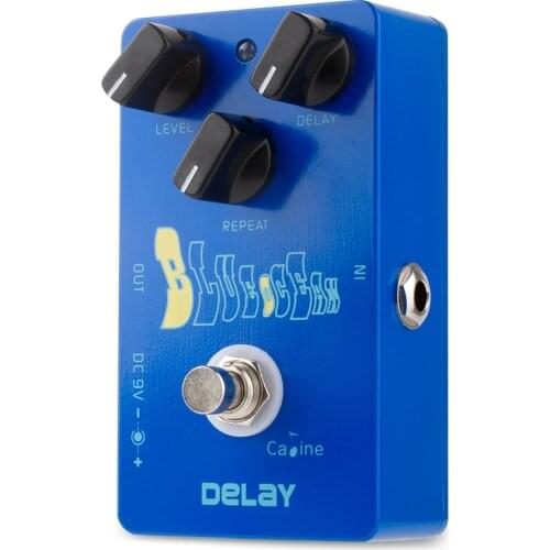 Caline CP-19 Blue Ocean Delay Tuner Tremolo Electric Guitar Effect Pedal True Bypass Guitar Accessories Delay Pedal Effect