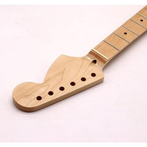 Best Big head Canada Maple 22 frets Electric Guitar Neck replacement maple fingerboard ST style gloss