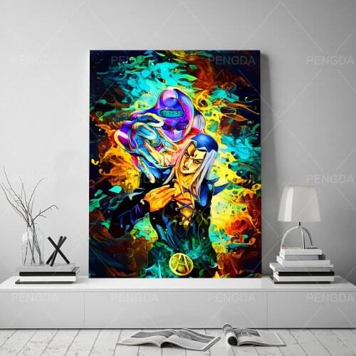 Canvas Prints Poster Wall Art Painting JoJos Bizarre Adventure Pictures Japanese Anime Home Decor Living Room Modular Framework