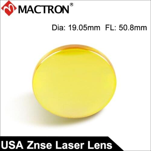USA Import 19.05mm Dia CVD ZnSe CO2 Laser Focus Lens, Focal Length 50.8mm