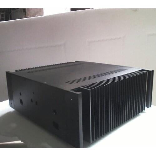 436*150*395mm All-aluminum Power Amplifier Chassis 4315 Rear-stage Case Power Supply Shell Audio Amplifier Box with Radiator