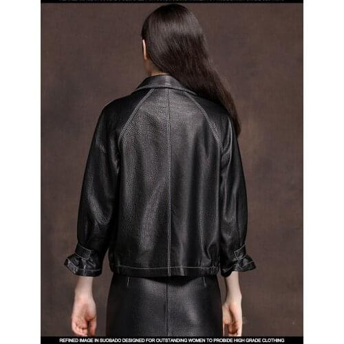 Genuine Leather Jacket 2020 Autumn Winter Jacket Women 100% Real Sheepskin Coat Female Streetwear Bomber Jackets MY3738